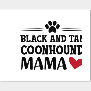 black and tan coonhound dog - Black and tan coonhound mama Posters and Art